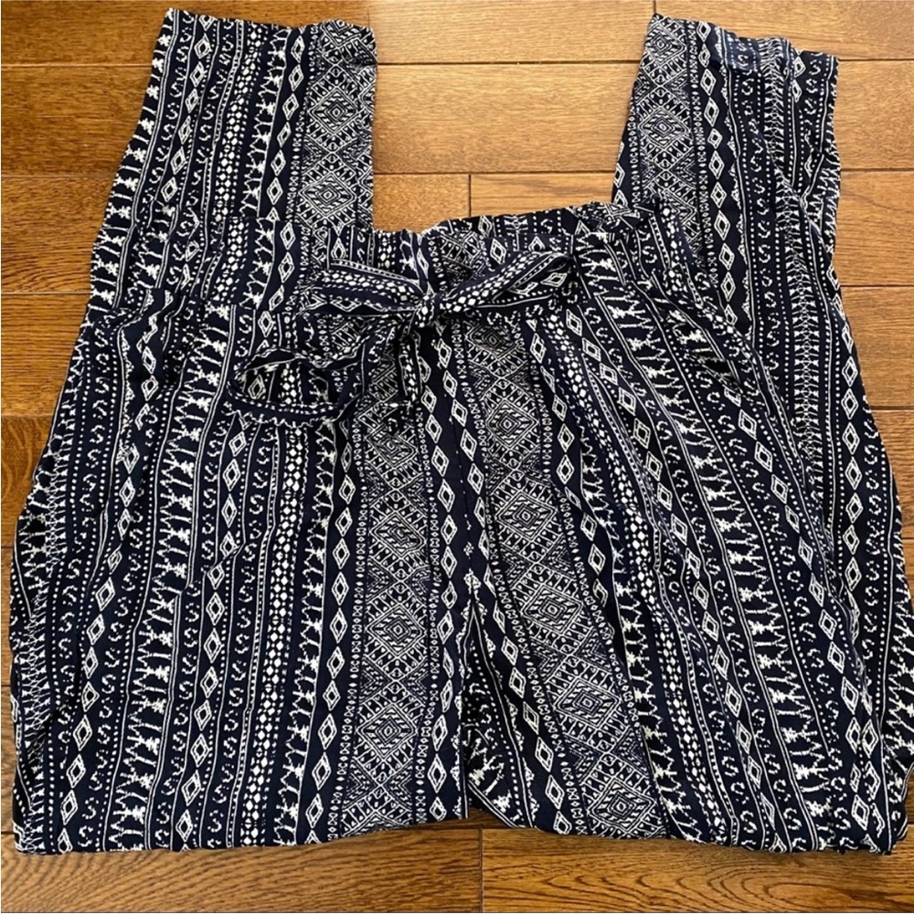 Boho belted pants